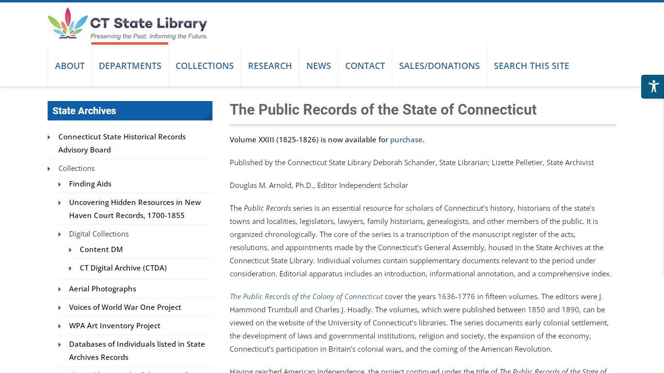 The Public Records of the State of Connecticut